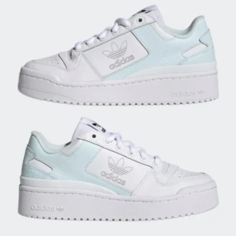 Adidas Forum Bold Footwear White / Aluminum Blue Women’s Size 9 New GY6985